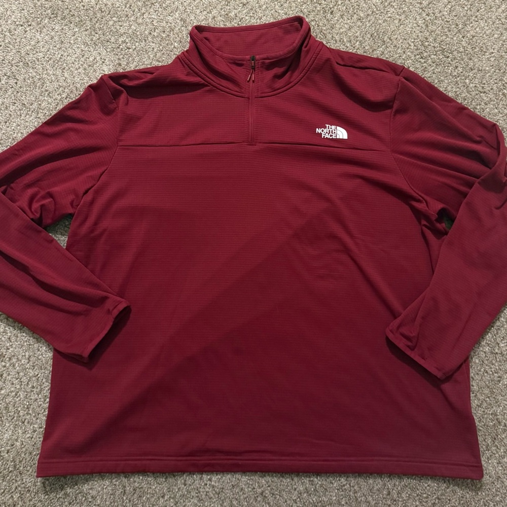 The North Face Maroon 1/4-Zip Pullover